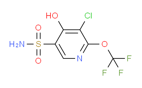 3-Chloro-4-hydroxy-2-(trifluoromethoxy)pyridine-5-sulfonamide