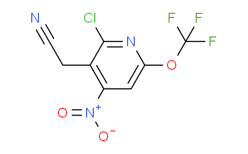 2-Chloro-4-nitro-6-(trifluoromethoxy)pyridine-3-acetonitrile