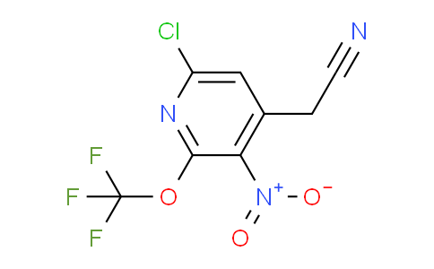 6-Chloro-3-nitro-2-(trifluoromethoxy)pyridine-4-acetonitrile