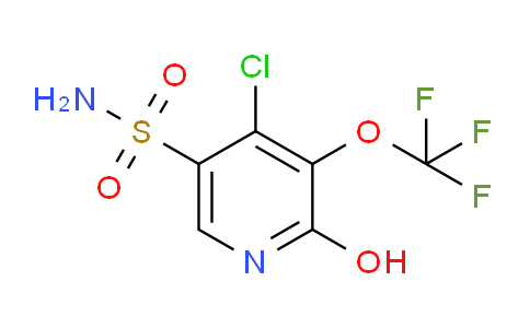 4-Chloro-2-hydroxy-3-(trifluoromethoxy)pyridine-5-sulfonamide