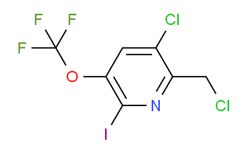 3-Chloro-2-(chloromethyl)-6-iodo-5-(trifluoromethoxy)pyridine