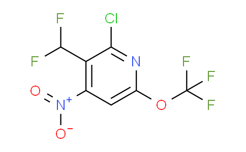 2-Chloro-3-(difluoromethyl)-4-nitro-6-(trifluoromethoxy)pyridine