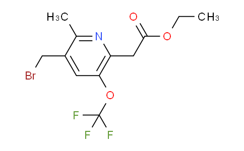 AM17775 | 1361789-86-7 | Ethyl 3-(bromomethyl)-2-methyl-5-(trifluoromethoxy)pyridine-6-acetate