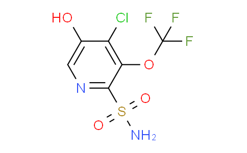 4-Chloro-5-hydroxy-3-(trifluoromethoxy)pyridine-2-sulfonamide