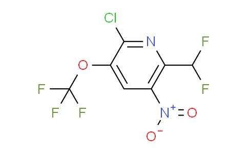 2-Chloro-6-(difluoromethyl)-5-nitro-3-(trifluoromethoxy)pyridine