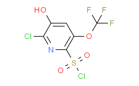 2-Chloro-3-hydroxy-5-(trifluoromethoxy)pyridine-6-sulfonyl chloride