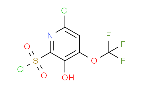 6-Chloro-3-hydroxy-4-(trifluoromethoxy)pyridine-2-sulfonyl chloride