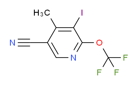 5-Cyano-3-iodo-4-methyl-2-(trifluoromethoxy)pyridine