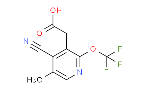 4-Cyano-5-methyl-2-(trifluoromethoxy)pyridine-3-acetic acid