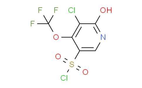 3-Chloro-2-hydroxy-4-(trifluoromethoxy)pyridine-5-sulfonyl chloride