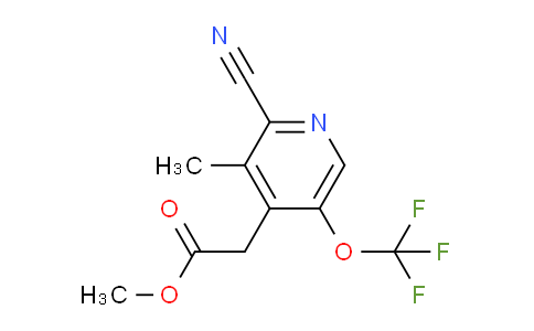Methyl 2-cyano-3-methyl-5-(trifluoromethoxy)pyridine-4-acetate