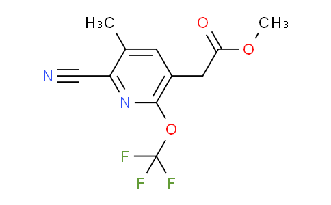 Methyl 2-cyano-3-methyl-6-(trifluoromethoxy)pyridine-5-acetate
