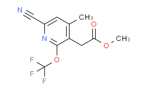 Methyl 6-cyano-4-methyl-2-(trifluoromethoxy)pyridine-3-acetate