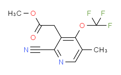 Methyl 2-cyano-5-methyl-4-(trifluoromethoxy)pyridine-3-acetate