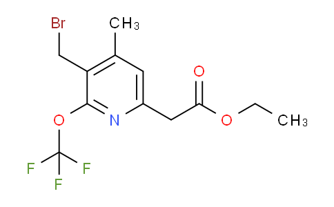 AM17779 | 1361893-14-2 | Ethyl 3-(bromomethyl)-4-methyl-2-(trifluoromethoxy)pyridine-6-acetate