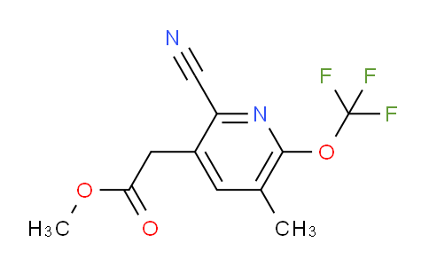 Methyl 2-cyano-5-methyl-6-(trifluoromethoxy)pyridine-3-acetate