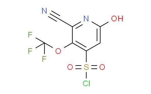 2-Cyano-6-hydroxy-3-(trifluoromethoxy)pyridine-4-sulfonyl chloride