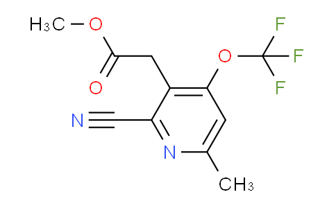 Methyl 2-cyano-6-methyl-4-(trifluoromethoxy)pyridine-3-acetate