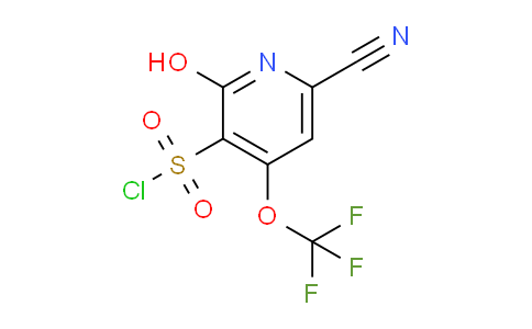 6-Cyano-2-hydroxy-4-(trifluoromethoxy)pyridine-3-sulfonyl chloride