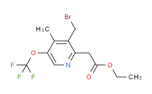 AM17780 | 1361794-88-8 | Ethyl 3-(bromomethyl)-4-methyl-5-(trifluoromethoxy)pyridine-2-acetate