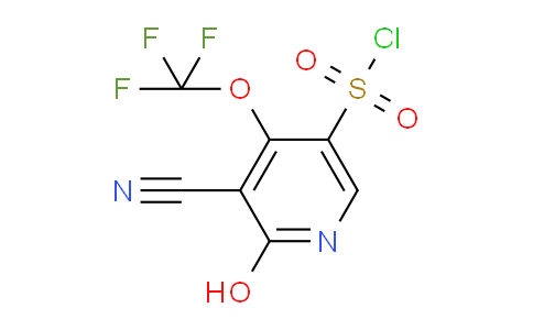 3-Cyano-2-hydroxy-4-(trifluoromethoxy)pyridine-5-sulfonyl chloride