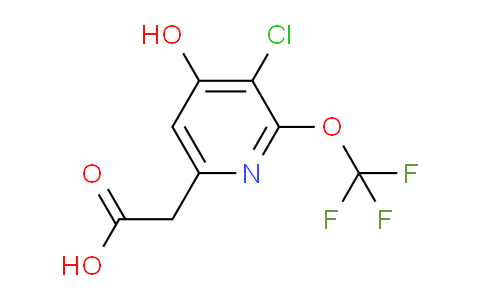 3-Chloro-4-hydroxy-2-(trifluoromethoxy)pyridine-6-acetic acid