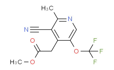Methyl 3-cyano-2-methyl-5-(trifluoromethoxy)pyridine-4-acetate