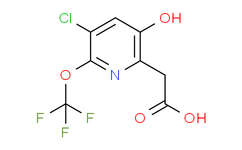 3-Chloro-5-hydroxy-2-(trifluoromethoxy)pyridine-6-acetic acid