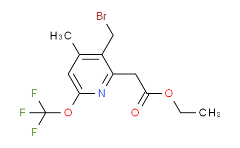 AM17782 | 1361816-66-1 | Ethyl 3-(bromomethyl)-4-methyl-6-(trifluoromethoxy)pyridine-2-acetate