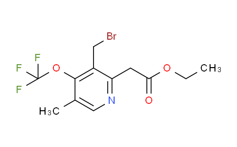 AM17786 | 1361737-09-8 | Ethyl 3-(bromomethyl)-5-methyl-4-(trifluoromethoxy)pyridine-2-acetate
