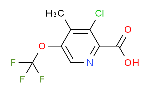 AM177863 | 1803615-58-8 | 3-Chloro-4-methyl-5-(trifluoromethoxy)pyridine-2-carboxylic acid