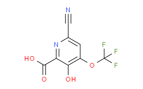 6-Cyano-3-hydroxy-4-(trifluoromethoxy)pyridine-2-carboxylic acid
