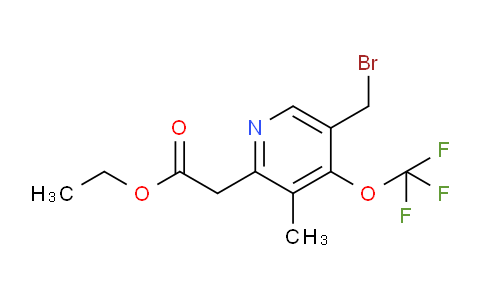 AM17787 | 1361771-15-4 | Ethyl 5-(bromomethyl)-3-methyl-4-(trifluoromethoxy)pyridine-2-acetate