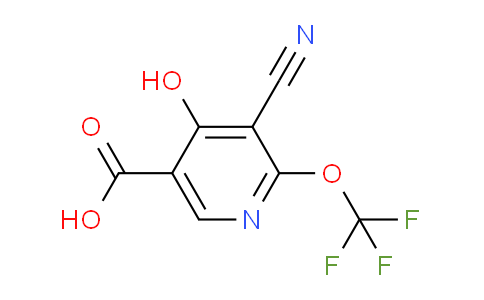 3-Cyano-4-hydroxy-2-(trifluoromethoxy)pyridine-5-carboxylic acid