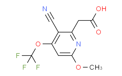 3-Cyano-6-methoxy-4-(trifluoromethoxy)pyridine-2-acetic acid