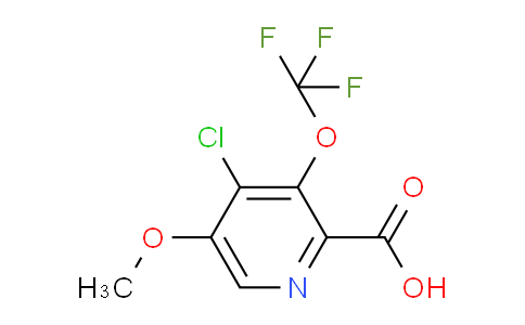 AM177894 | 1804694-24-3 | 4-Chloro-5-methoxy-3-(trifluoromethoxy)pyridine-2-carboxylic acid