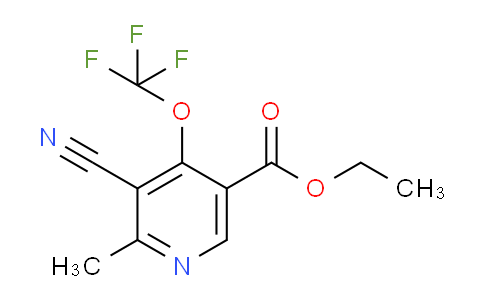 Ethyl 3-cyano-2-methyl-4-(trifluoromethoxy)pyridine-5-carboxylate