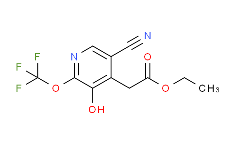 Ethyl 5-cyano-3-hydroxy-2-(trifluoromethoxy)pyridine-4-acetate