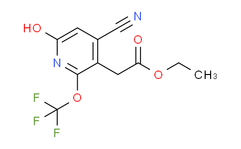 Ethyl 4-cyano-6-hydroxy-2-(trifluoromethoxy)pyridine-3-acetate
