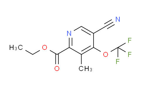 Ethyl 5-cyano-3-methyl-4-(trifluoromethoxy)pyridine-2-carboxylate