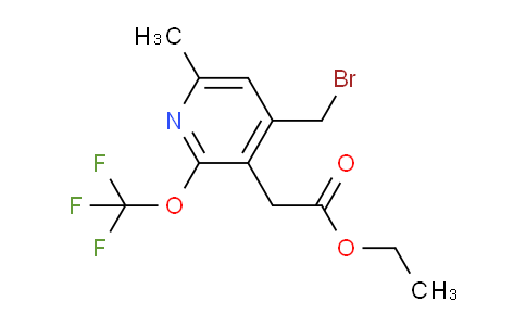 AM17795 | 1361921-14-3 | Ethyl 4-(bromomethyl)-6-methyl-2-(trifluoromethoxy)pyridine-3-acetate