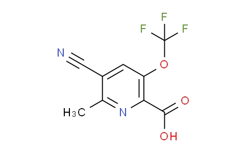 3-Cyano-2-methyl-5-(trifluoromethoxy)pyridine-6-carboxylic acid