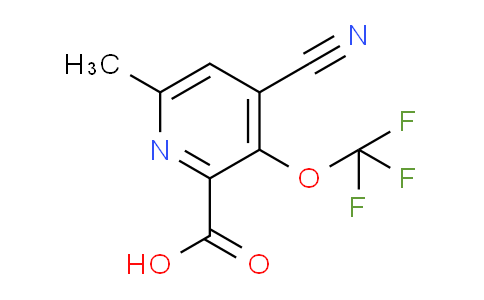 4-Cyano-6-methyl-3-(trifluoromethoxy)pyridine-2-carboxylic acid