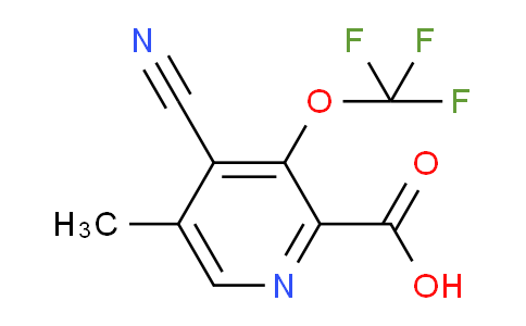 4-Cyano-5-methyl-3-(trifluoromethoxy)pyridine-2-carboxylic acid