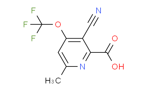 3-Cyano-6-methyl-4-(trifluoromethoxy)pyridine-2-carboxylic acid