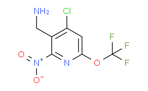 3-(Aminomethyl)-4-chloro-2-nitro-6-(trifluoromethoxy)pyridine