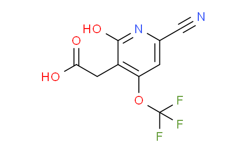 6-Cyano-2-hydroxy-4-(trifluoromethoxy)pyridine-3-acetic acid