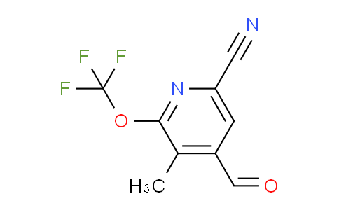 6-Cyano-3-methyl-2-(trifluoromethoxy)pyridine-4-carboxaldehyde