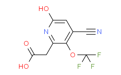 4-Cyano-6-hydroxy-3-(trifluoromethoxy)pyridine-2-acetic acid