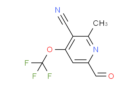 3-Cyano-2-methyl-4-(trifluoromethoxy)pyridine-6-carboxaldehyde